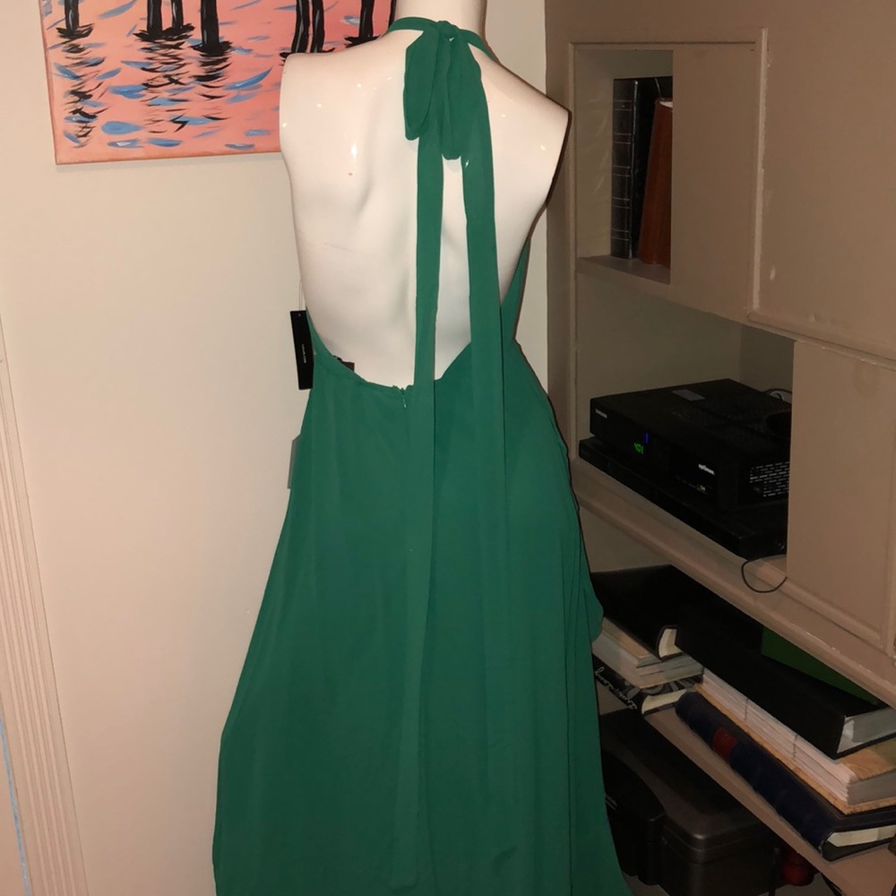 High low mock wrap dress - Picture 6 of 7